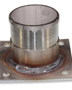 Suction pipe, SST 76.0mm with flange, wo/connection piece